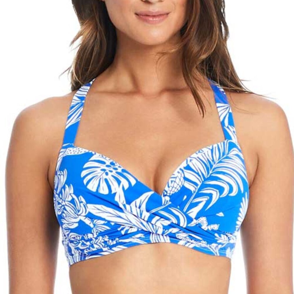 NWT Bleu Rod Beattie A place In the Sun Bikini Top D Cup 34 DD